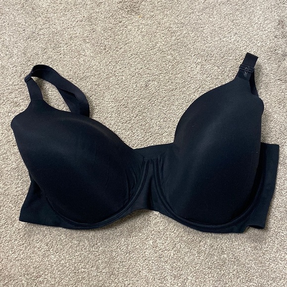 Smoothez By Aerie Full Coverage Lightly Lined Black Bra Size 40 DDD - Picture 1 of 5